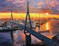 Hamburg Köhlbrandbrücke, 80x100cm.jpg