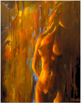 Akt 1, Ölgemälde 100 x 80 cm