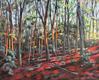 Am Waldrand, Ölbild auf Leinwand, 90x110cm
