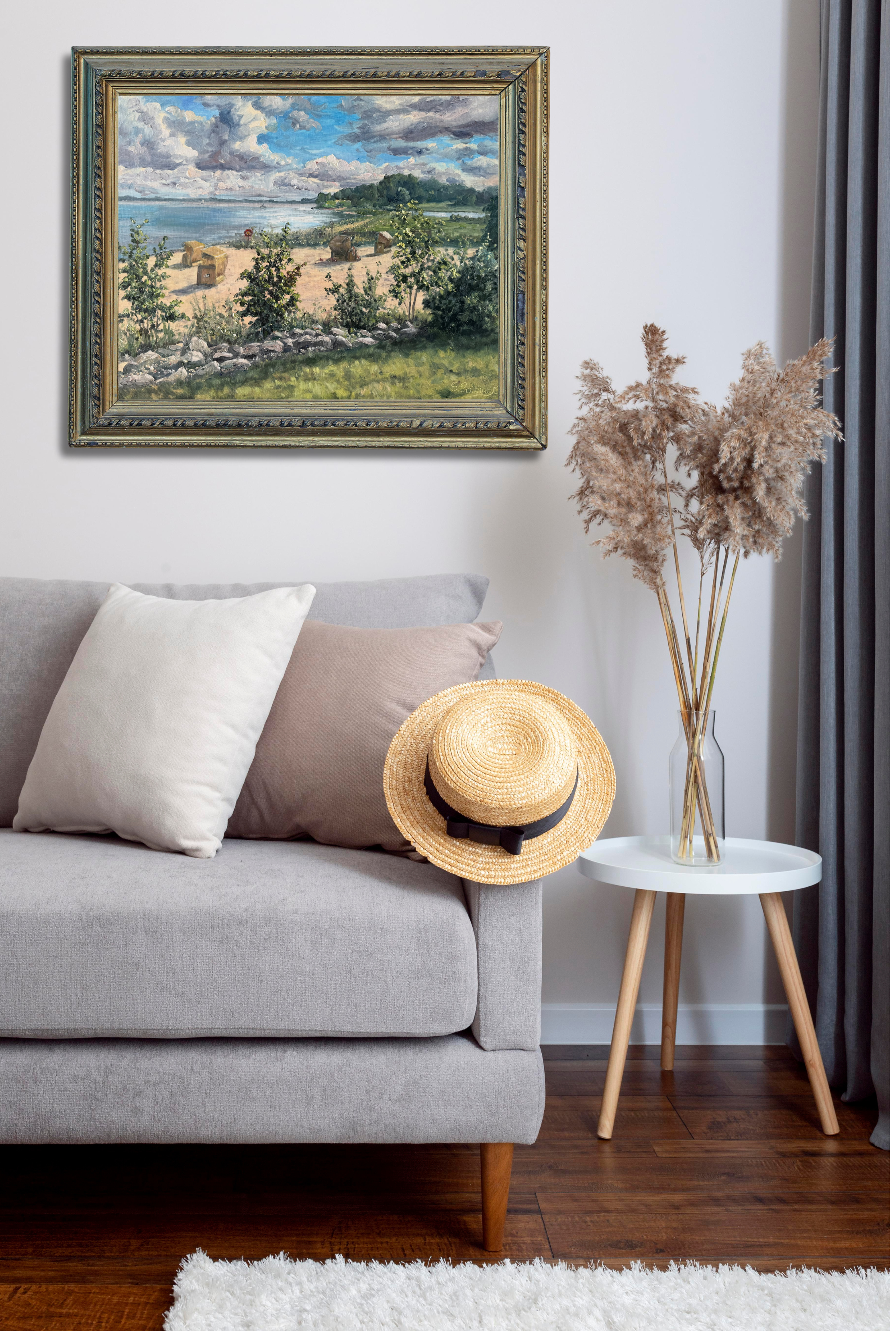 Blick vom Arborea Neustadt, Ölgemälde auf Leinwand, 40x50cm