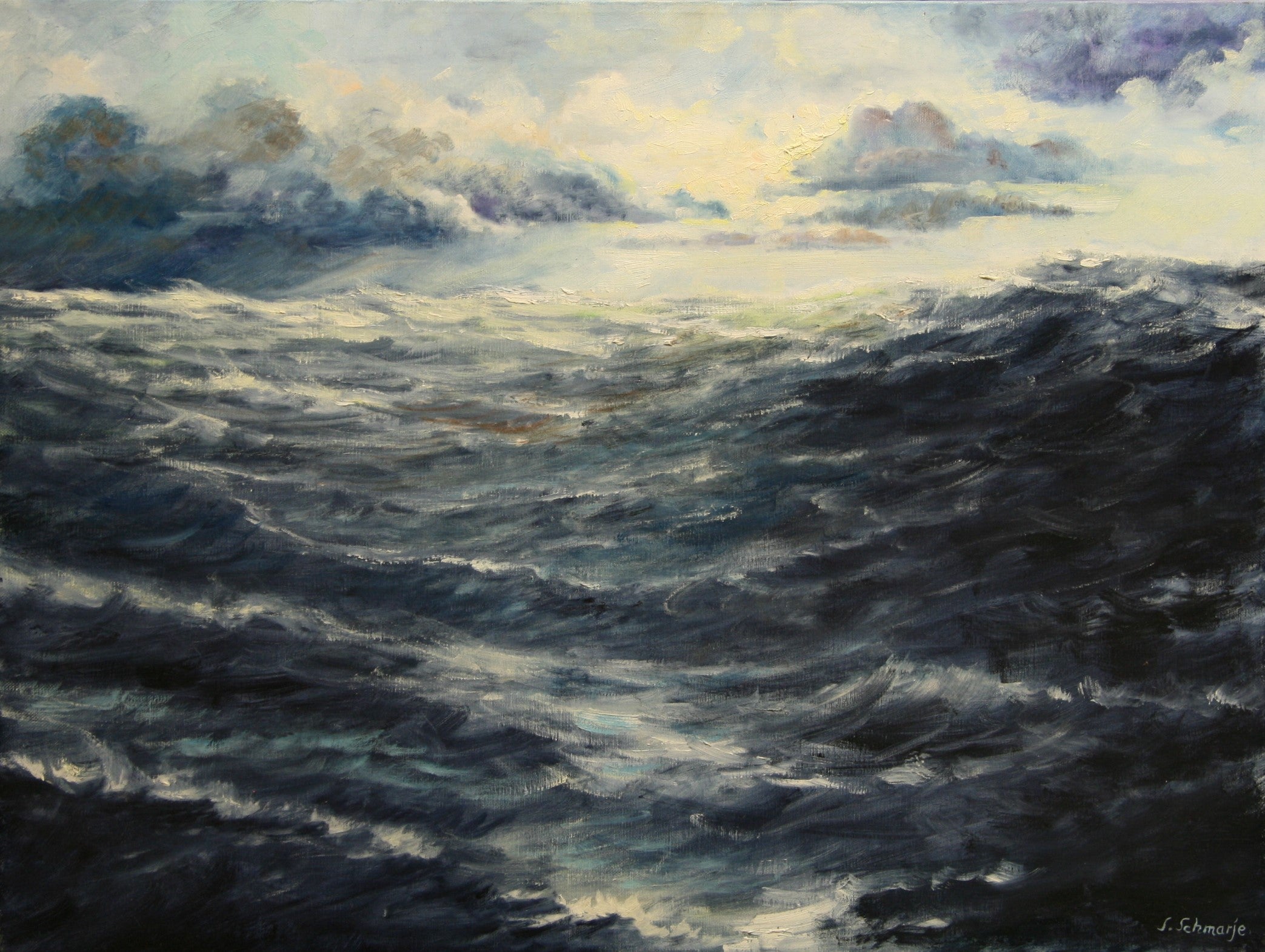 Atlantik, Ölgemälde auf Leinwand, 60x80cm