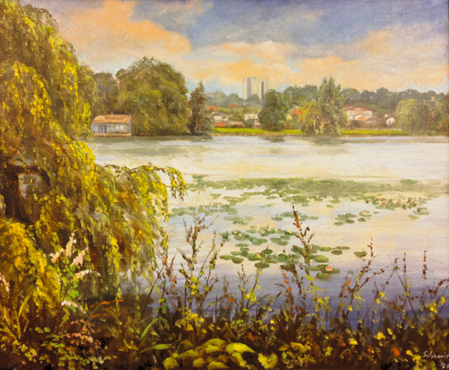 Aussenmühle, Ölgemälde 50 x 60 cm