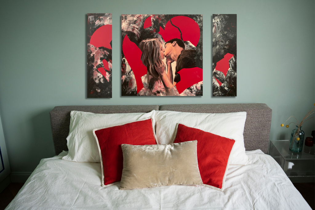 Broken Heart, 3-teilig Öl auf Leinwand, insg. 100 cm x 160 cm