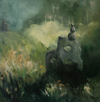 Steinformation, Ölgemälde auf Leinwand, 80x80cm