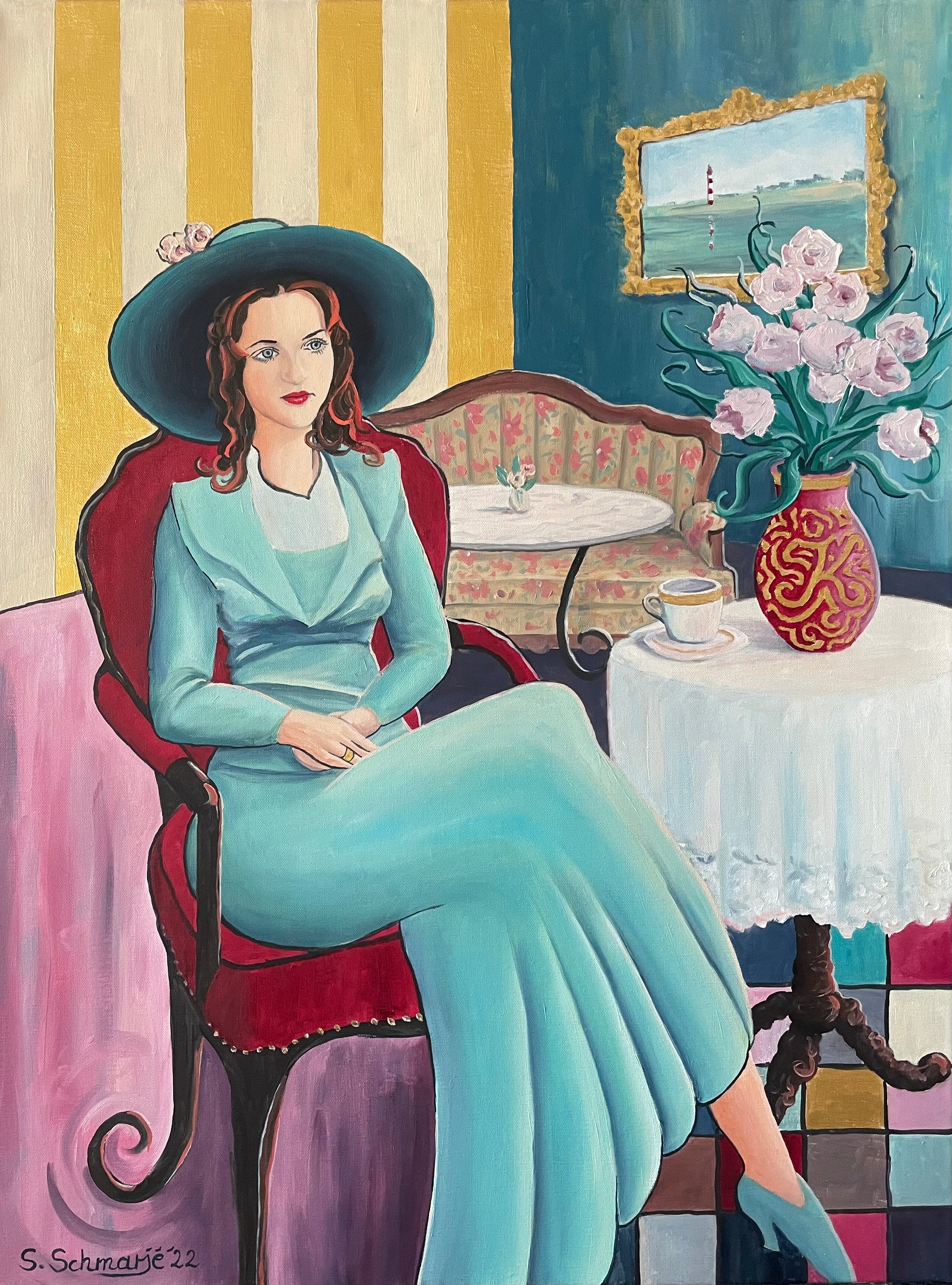 Geliebte Frau, Ölbild auf Leinwand, 80x60cm