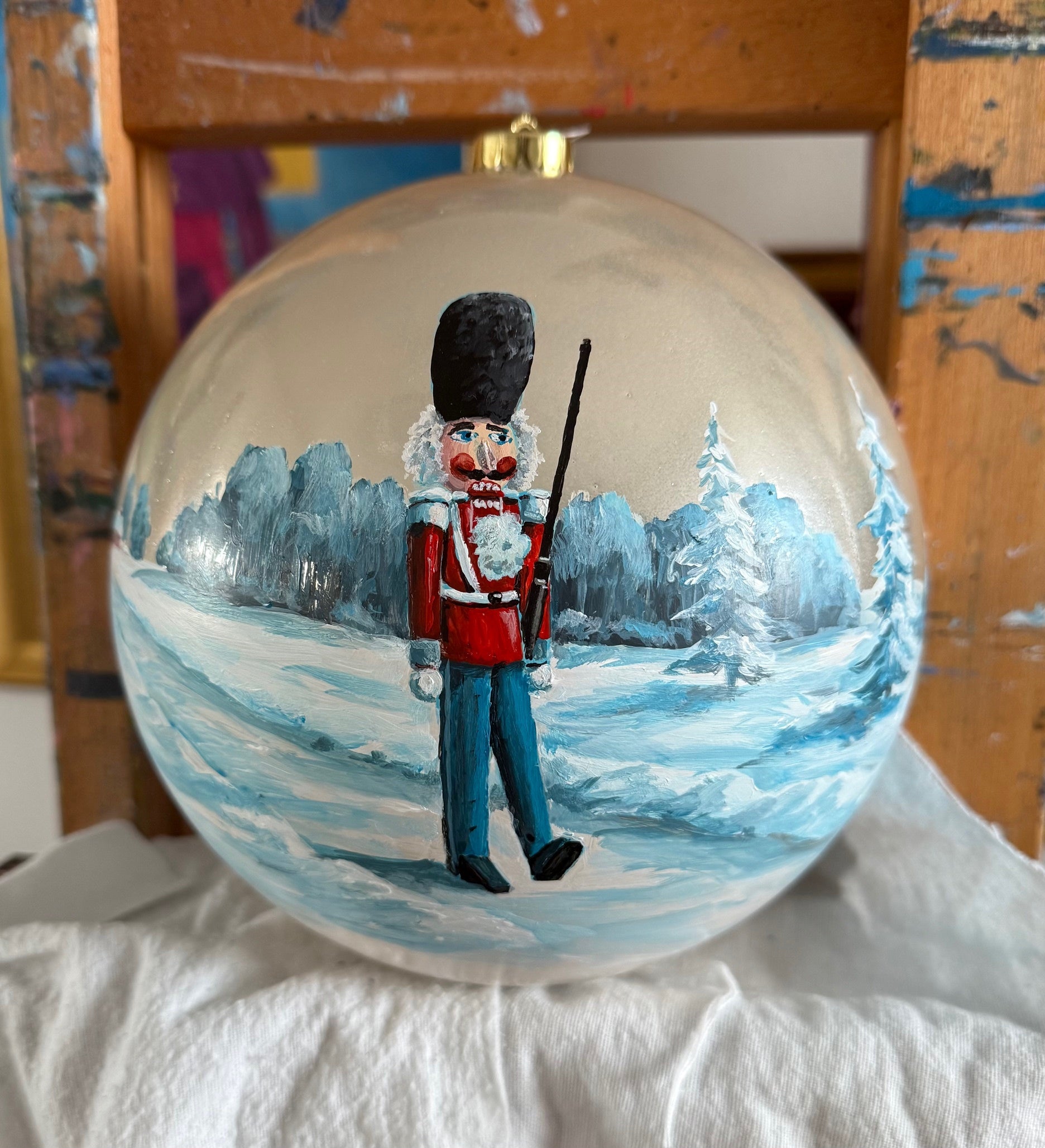 Tannenbaumkugel "Zinnsoldat" 20 cm, Kunststoff