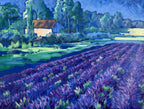 Lavendel, Ölbild auf Leinwand, 60x80cm