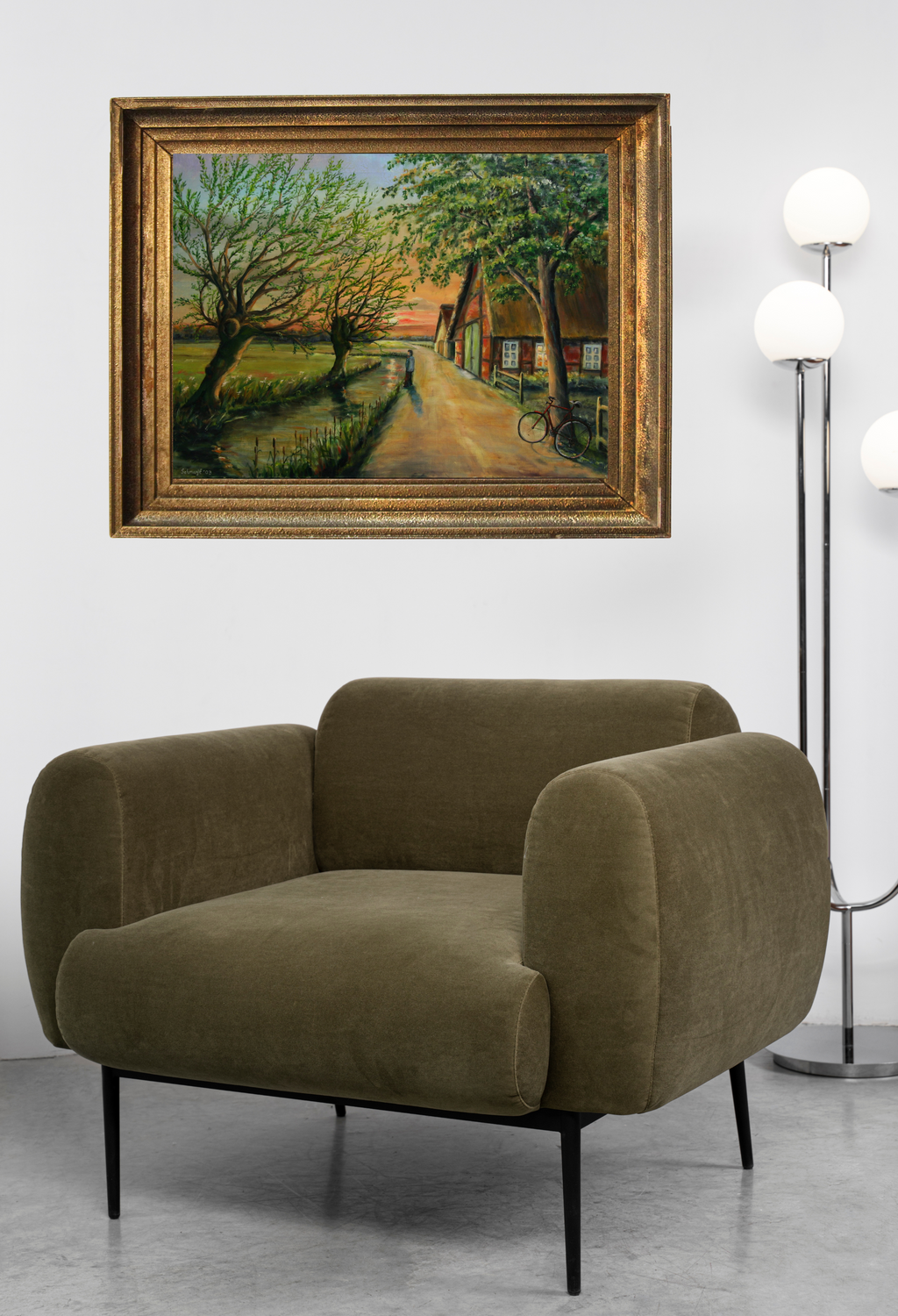 Am Fleet, Ölgemälde auf Leinwand, 60x80cm