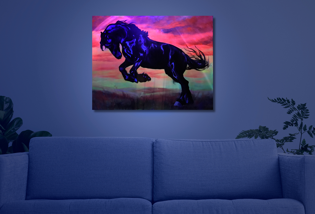 "Mustang", Acrylgemälde 70 x 90 cm