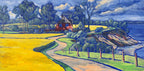 Rapsfeld bei Travemünde, Ölbild auf Leinwand, 40x80cm