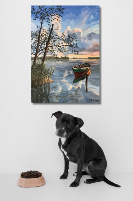 Schaalsee, Ölgemälde 70 x 50 cm