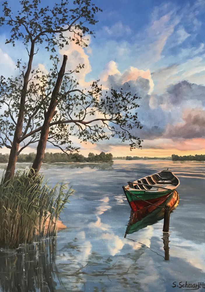 Schaalsee, Ölgemälde 70 x 50 cm