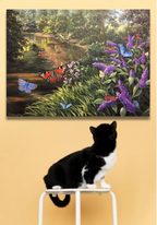 Schmetterlinge, Ölgemälde 60 x 80 cm