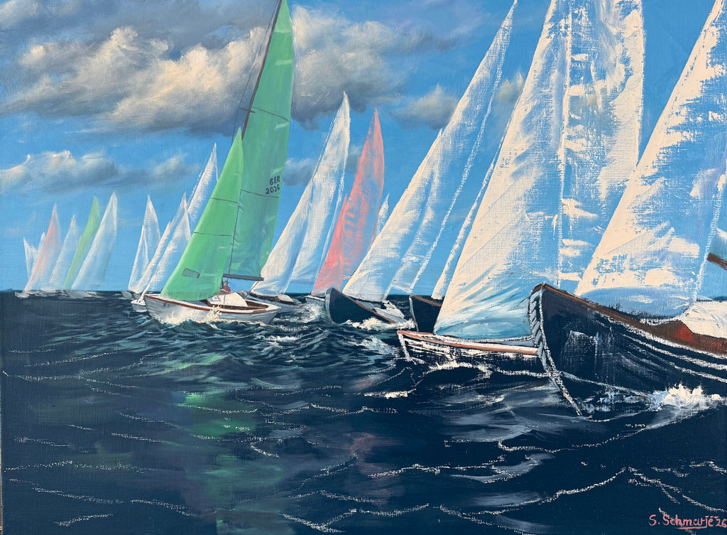 "Auf Kurs", Ölbild auf Leinwand, 60x80cm