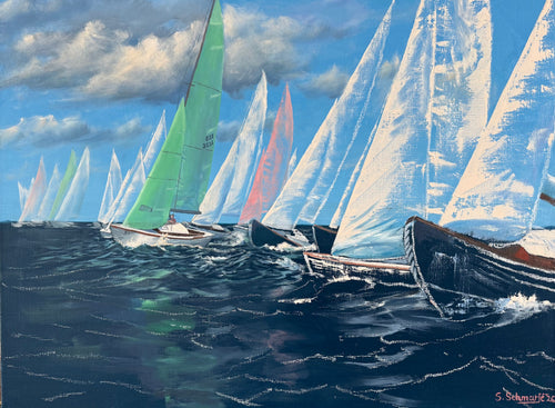 "Auf Kurs", Ölbild auf Leinwand, 60x80cm