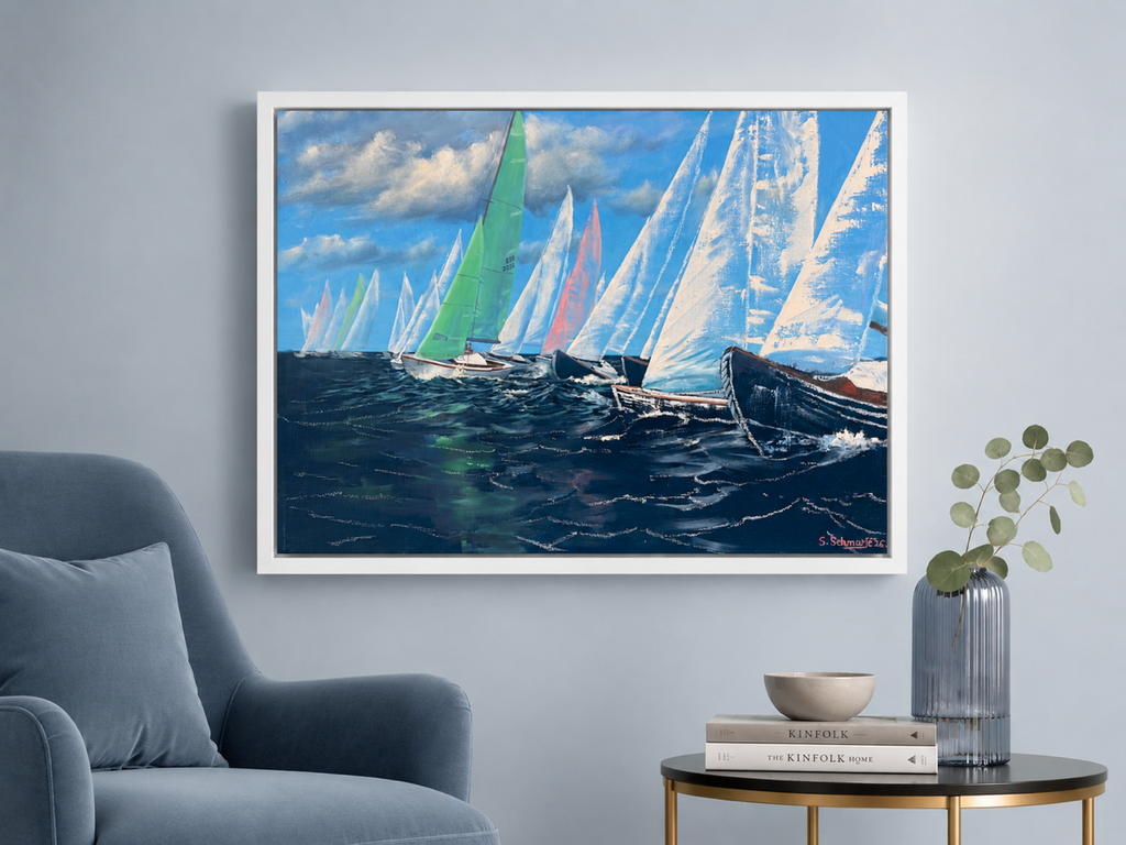 "Auf Kurs", Ölbild auf Leinwand, 60x80cm