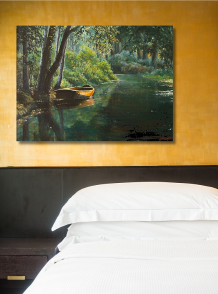 "Spreewald" Ölgemälde 50 x 70 cm