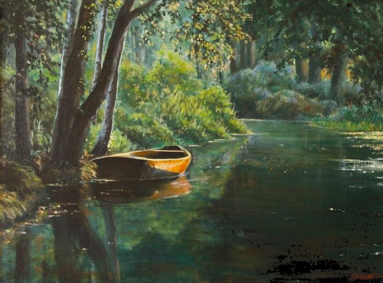 "Spreewald" Ölgemälde 50 x 70 cm