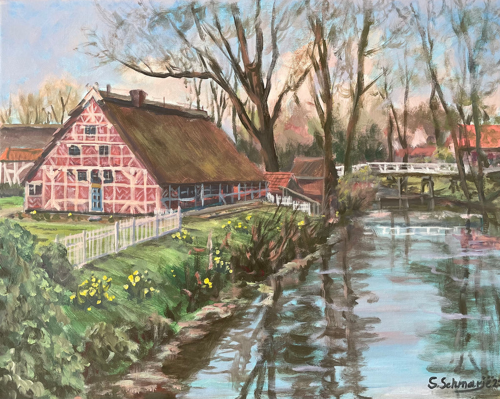 Stader Insel, Acrylgemälde auf Leinwand, 40x50cm