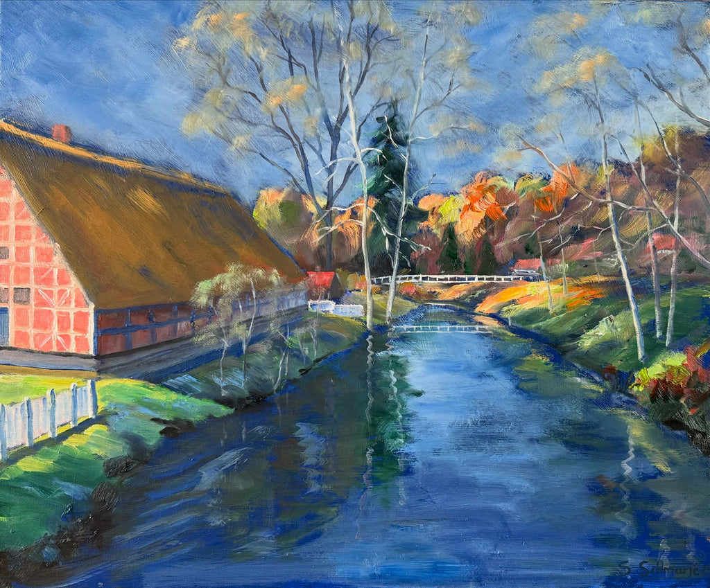 Stader Insel, Ölgemälde auf Leinwand, 50x60cm