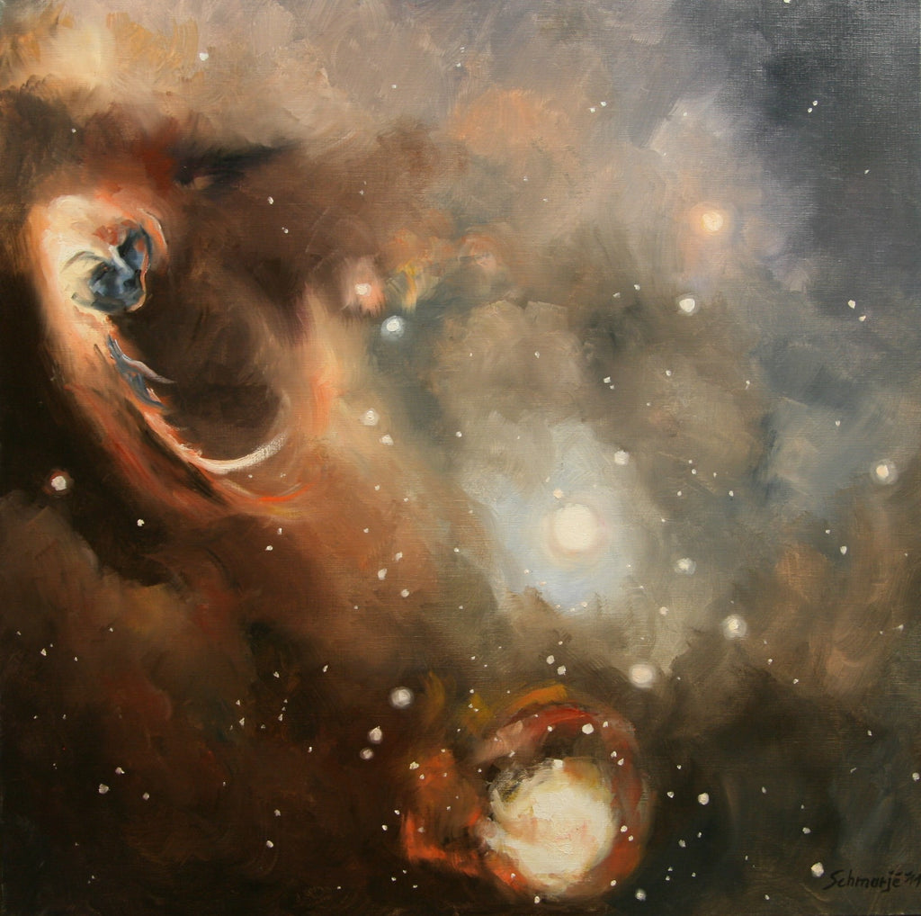 Sternengeburt, Ölgemälde auf Leinwand, 80x80cm