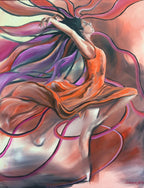 Tänzerin, Ölgemälde 90 x 70 cm