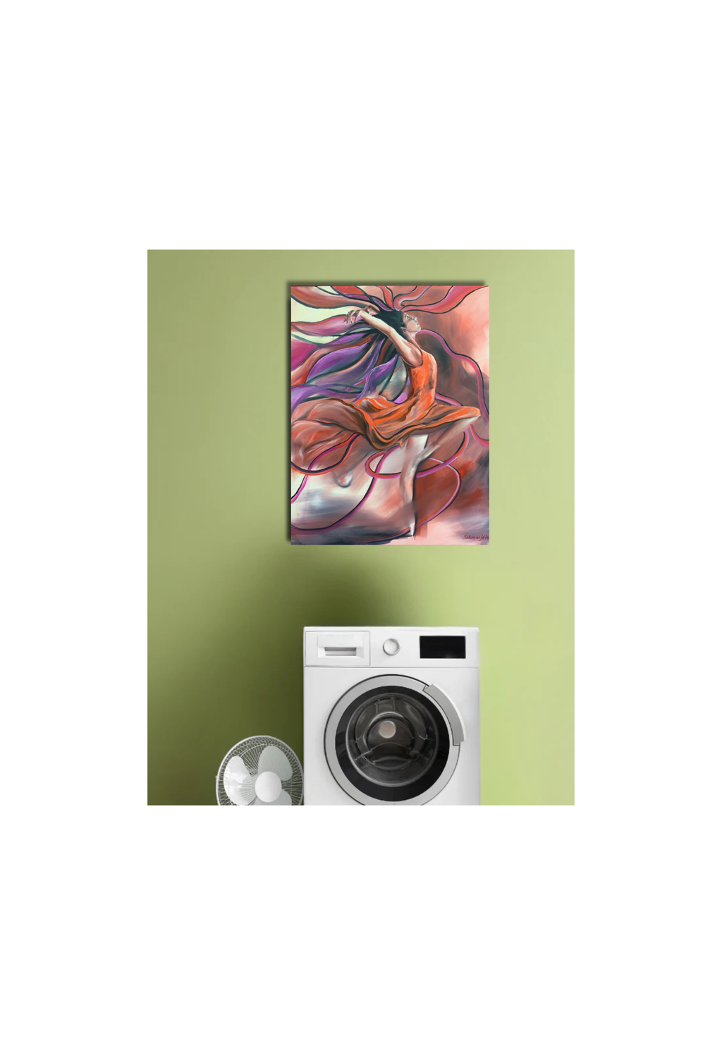 Tänzerin, Ölgemälde 90 x 70 cm