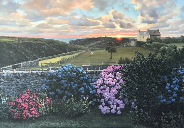 "X2" „Tintagel, Cornwall“ – 100 cm × 140 cm x 4,5 cm, Öl auf Leinwand