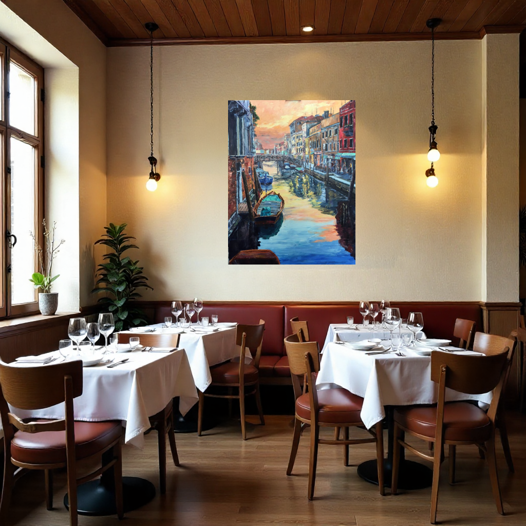 Venedig 1, Ölgemälde auf Leinwand 90 x 70cm