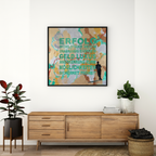 Wünsche: Erfolg“ – 80 × 80 cm, Öl/Acryl auf Leinwand