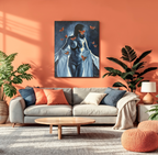 Akt mit Schmetterlingen, Ölbild auf Leinwand, 100x80cm