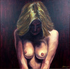 "Akt 4" Ölgemälde auf Leinwand, 50 x 50 cm