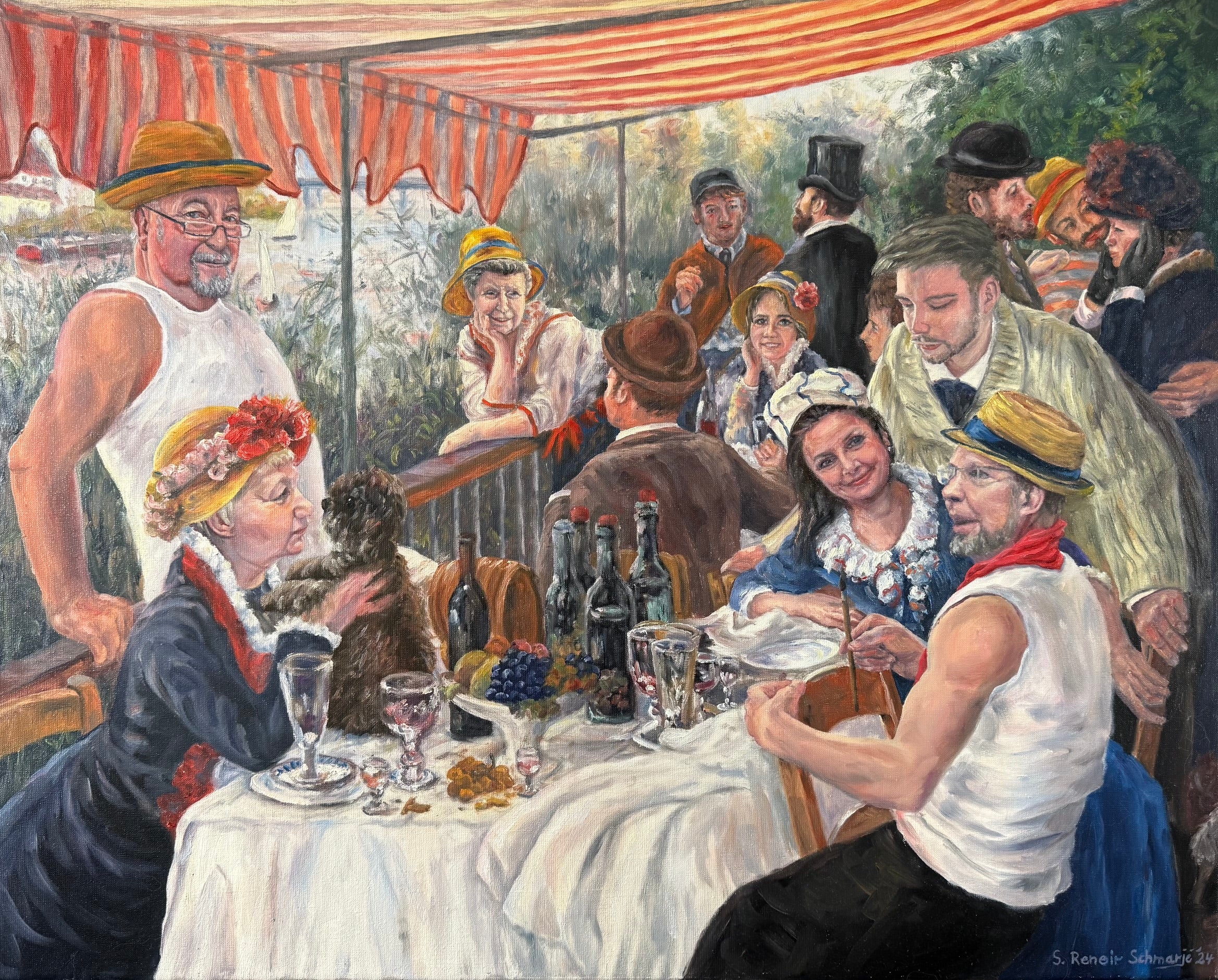 Meine Familie, Ölbild auf Leinwand, 80x100cm
