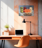 Gummibärchenkanibalen, 50 x 70 cm Ölbild