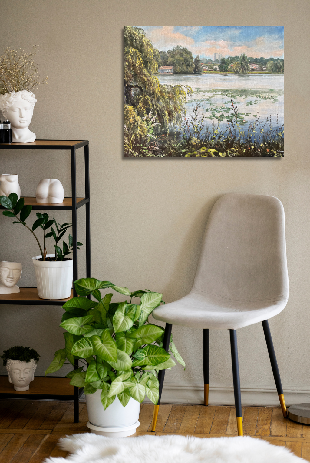 Aussenmühle, Ölgemälde 50 x 60 cm