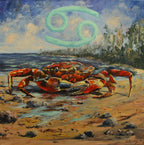 Sternzeichen, Ölgemälde 12-teilig, je 60 x 60 cm