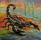 Sternzeichen, Ölgemälde 12-teilig, je 60 x 60 cm