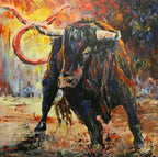 Sternzeichen, Ölgemälde 12-teilig, je 60 x 60 cm