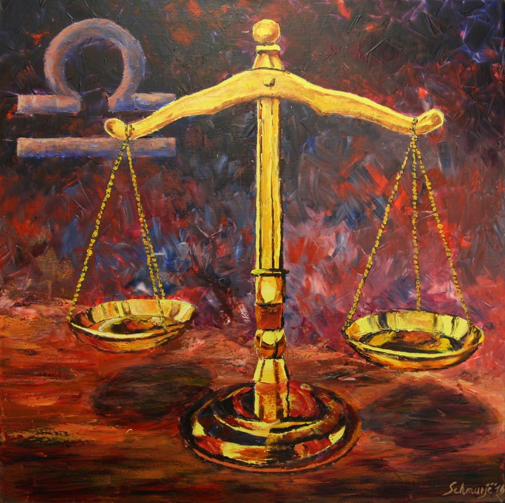 Sternzeichen, Ölgemälde 12-teilig, je 60 x 60 cm