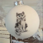 Tannenbaumkugel Katzen 10cm