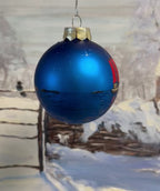 Weihnachtsbaumkugel Segelboot auf hoher See 10cm