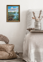 Am Schaalsee, Acrylgemälde auf Leinwand, 24x18cm