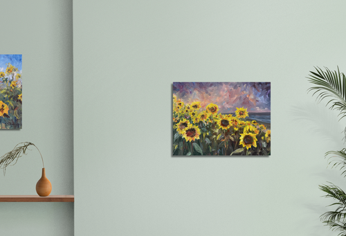 "Sonnenblumen 2" Ölgemälde 30 x 40 cm