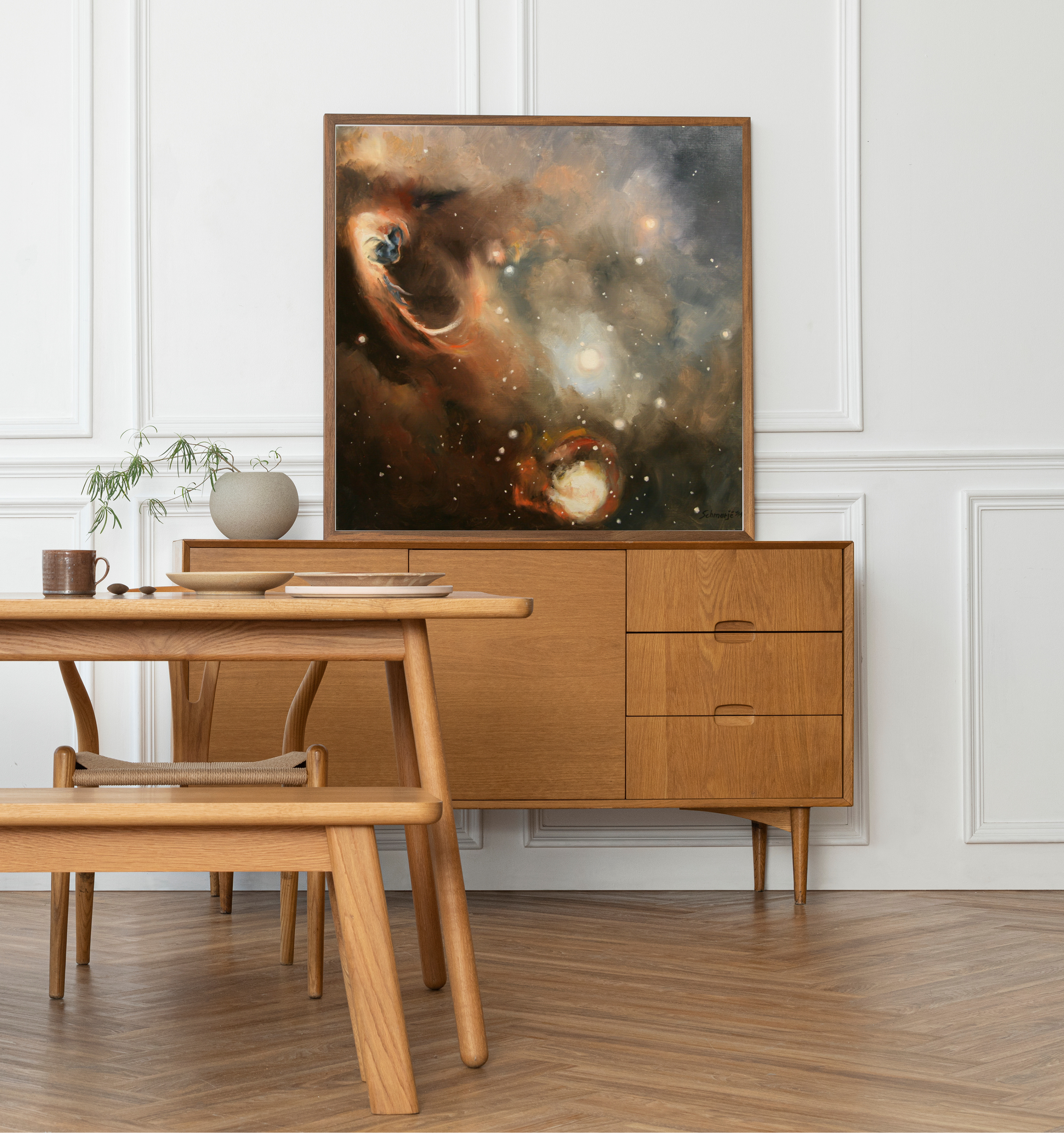 Sternengeburt, Ölgemälde auf Leinwand, 80x80cm