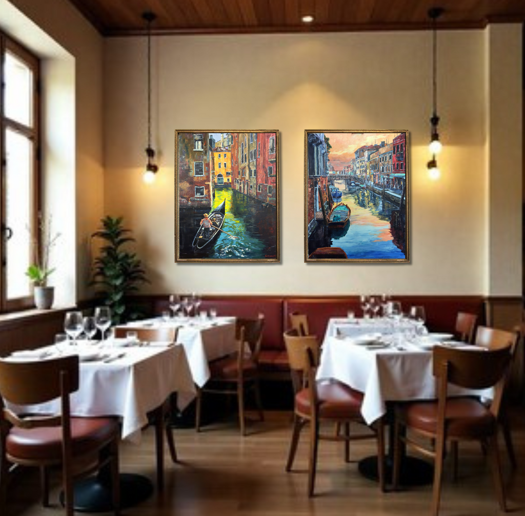 Venedig 1, Ölgemälde auf Leinwand 90 x 70cm